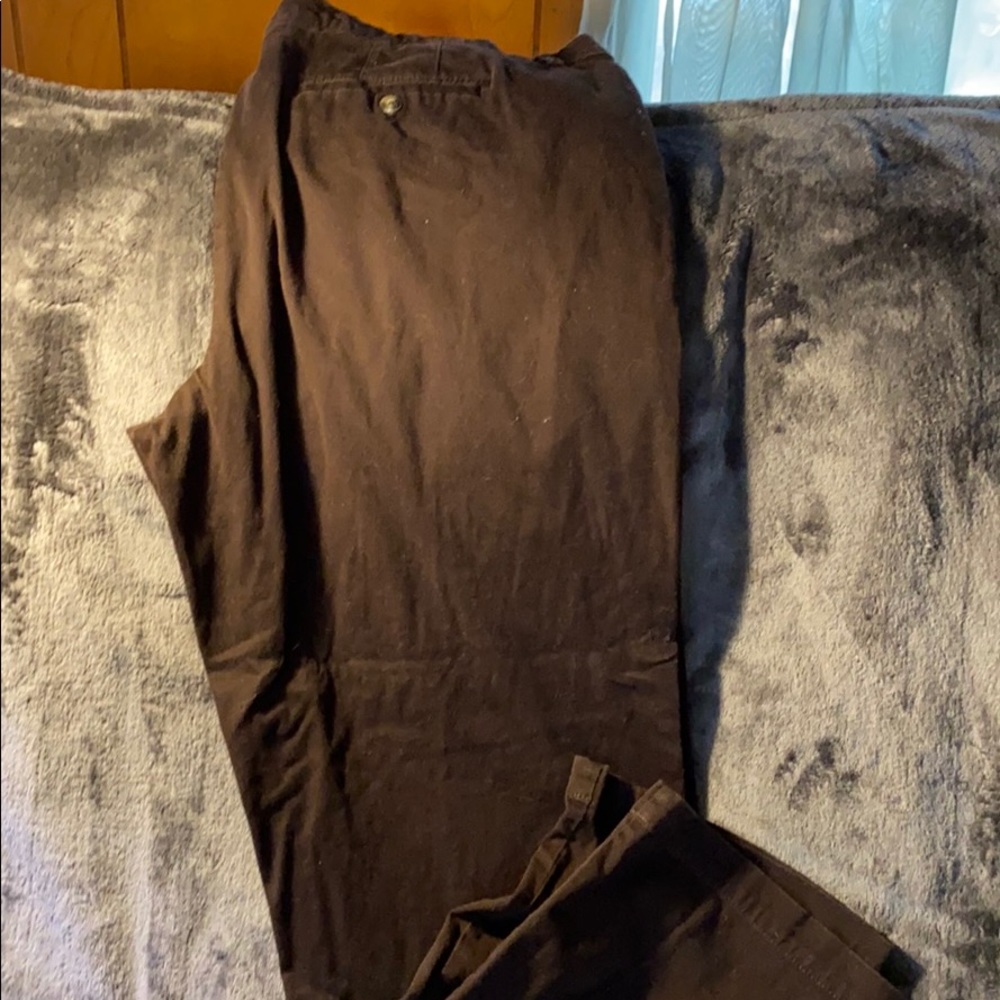 Dark brown trousers